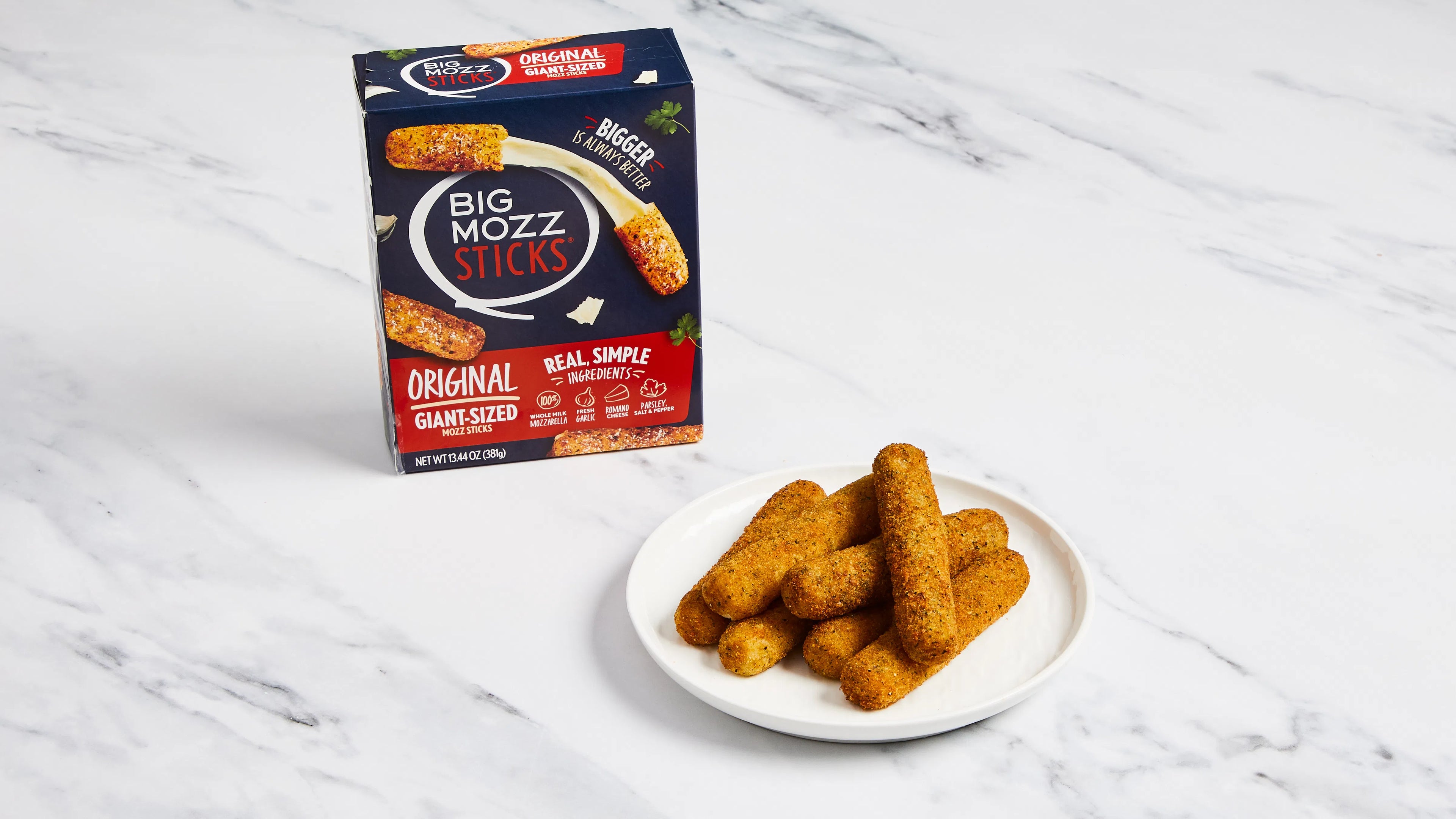 Big Mozz Giant Size Mozzarella Sticks